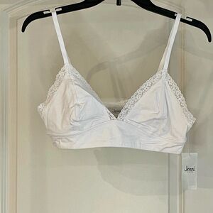 Jenni Ivory Lace Trim Bralette